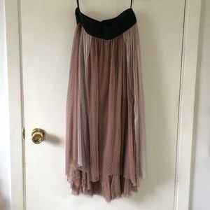Free People Layered Maxi Skirt